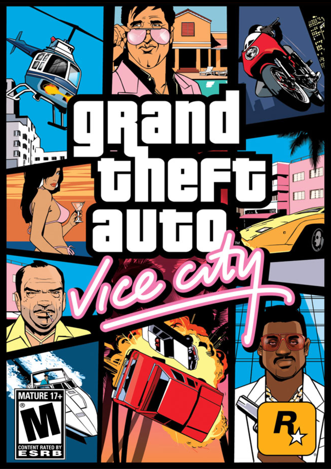 L'iconica cover di GTA: Vice City.